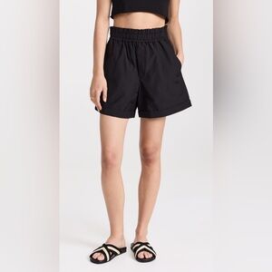 ALC Kaleb high waist cuff black shorts, size XS